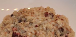 Arroz con doble butifarra y Oporto