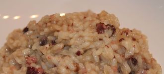 Arroz con doble butifarra y Oporto