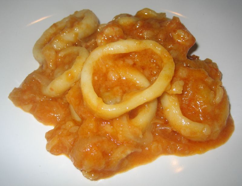 Calamares en salsa americana