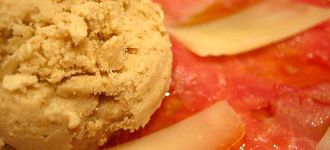 Carpaccio de ternera al helado de boletus