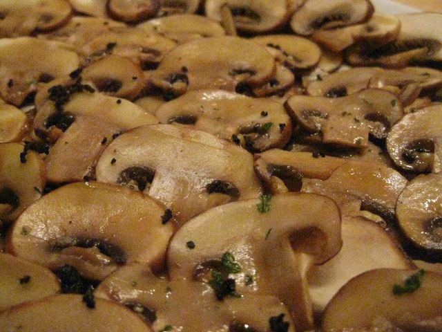 Carpaccio de champiñones