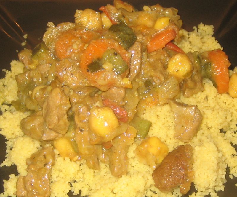 Cous cous de cordero