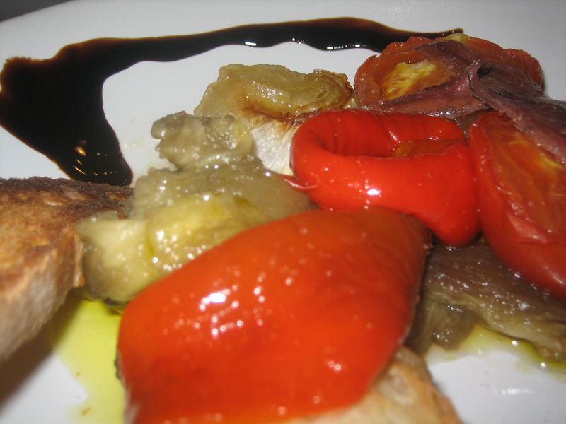 Escalibada con anchoas