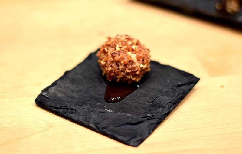 Ferrero Rocher de foie y manzana