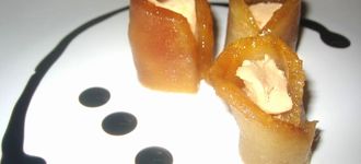 Foie con manzana caramelizada al Pedro XimÃ©nez