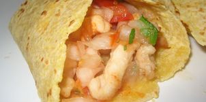 Tacos de pico de gallo