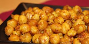 Garbanzos asados al curry