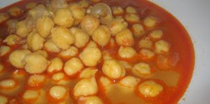 Garbanzos con sidra