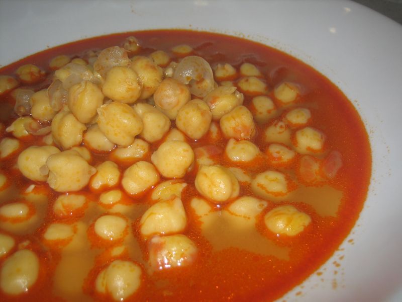 Garbanzos con sidra