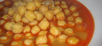 Garbanzos con sidra