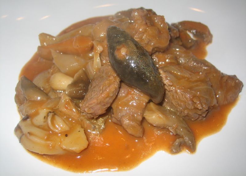 Goulash con setas