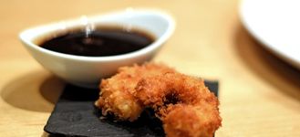 Langostinos panko con salsa teriyaki