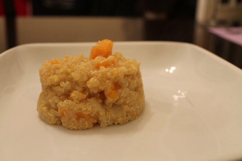 Quinoa con calabaza y queso