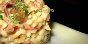 Risotto de boletus y jamÃ³n serrano