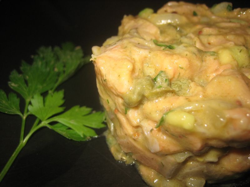 Tartar de salmÃ³n y aguacate