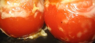 Tomates rellenos de pollo